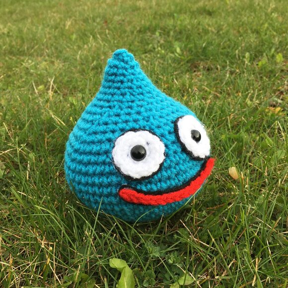 Slime Amigurumi inspired on Dragon Quest | Handmade Crochet Dragon Quest Slime - Picture 3 of 9